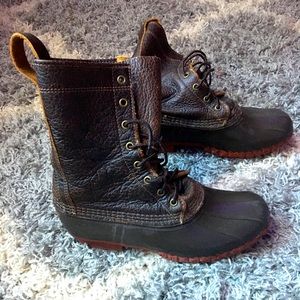 Bison skin LL Bean boots size 8